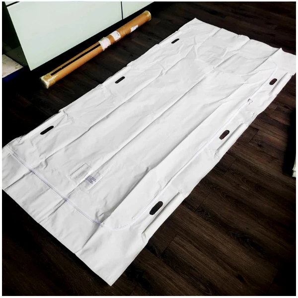 Environmental protection PVC dead transport body bags CE certificate 200kg bearing hardy 6 handle leak proof in stock
