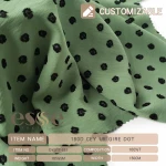 ESSE TEXTILE CEY dot urigire fabric crepe plain dyed jacquard 100% polyester tela dress egypt woven