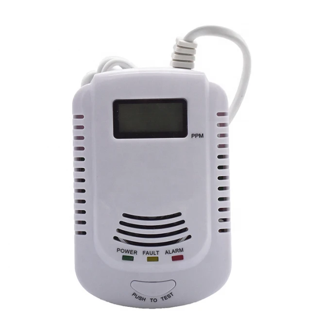 EU plug LPG  multi  combustible gas and  carbon monoxide detector combined  2 in 1Gas analyzer