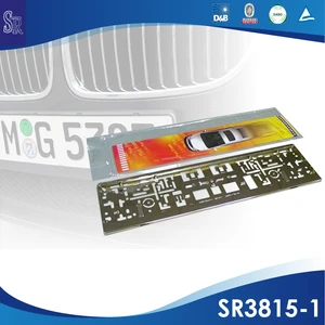 Europe standard(515x118mm) chrome auto ABS license plate frame
