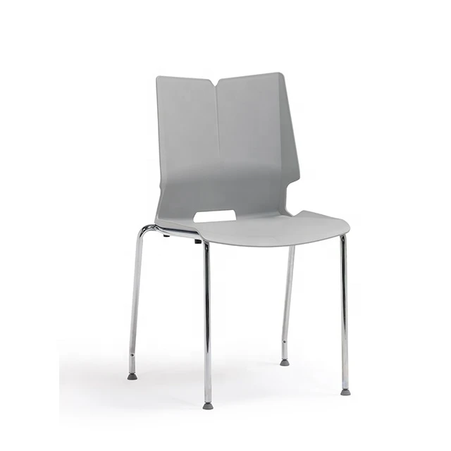 Europe style Comfortable meeting grey visitor plastic office waiting chair
