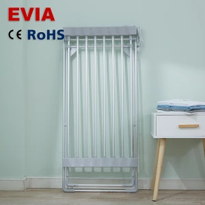 EVIA Hot sale aluminium portable cloth hanging dryer laundry drying hanger electric heated clothes rack for home