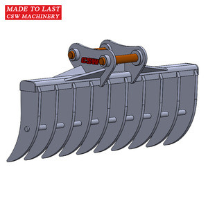Buy Excavator Rake Bucket Root Rake For Komatsu Pc138 Parts from ...