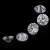 Import Excellent Loose Gemstone Online for Sale for Jewelry Making Round Shape Light Gray Moissanite from China