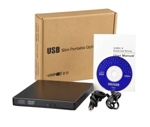 External DVD ROM Optical Drive USB 2.0 CD/DVD-ROM CD-RW Player Burner Slim Portable Reader Recorder Portatil for iMac Laptop