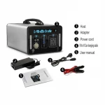 Factory direct sale 500Wh large capacity black lithium battery portable solar generator