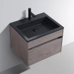 Factory Direct Sale Modern Bathroom Wash Basin Sink Black Square Sink Small Bathroom Sink