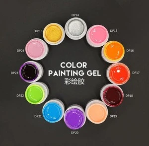 Factory Oem private label 5 gram gel paint nails uv gel nail paint