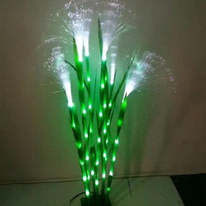 Factory price 220v artificial plant fiber optic reed light led night light for garden outdoor lighting decoration