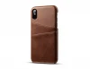 Factory price business style pu leather with credit card slot design for iPhone X