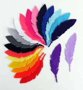 Factory price customized logo Felt feathers