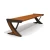 Import Factory price Outdoor WPC composite plastic wood public park bench from China