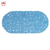 Factory Price PVC Pebble Stone Custom Shape Size Bath Mat with Suction Cups