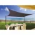 Import factory price rectangle beige sun shade sail waterproof shade sail from China