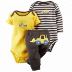 Factory price toddler newborn knitted romper 100% cotton baby romper with pants