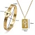 Factory produce customised wholesale fashion stainless steel love locks key couple jewelry set