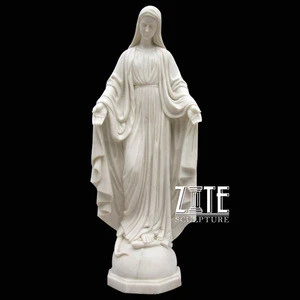 Factory Supply marble virgin mary garden statue for sale