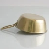 factory wholesale hot selling stainless steel 304 food grade gold bowl with handle for camping cooking picnic or kitchen