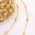 Import Factory Wholesale Jewelry Accessories 14 k Gold Plated with 3*5mm Beads Brass Chain from China