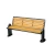 Import Factory WPC Garden Bench, Outdoor chairs waterproof and Wear Cast Iron Frame Design from China
