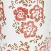 Fancy hotsale pink flower scroll holder indoor ceramic red and white umbrella holder