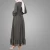 Import Fancy Long Sleeves Muslim Dress Ethnic Arab Women Daily Wear Maxun High Quality Turkish Dubai Abaya Islam Dress from China