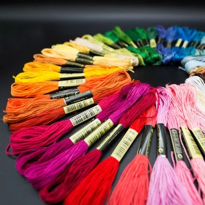 Fashion 200 Pcs Different Colors Cross Stitch Cotton Embroidery Thread Floss Craft DIY Cross stitch stitch kit
