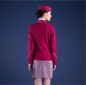 fashion long sleeve malaysia airline stewardess uniform custom