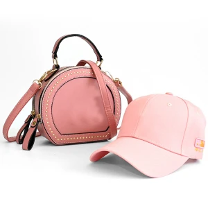 Fashion Luxury New  Purses and Handbags Round Bag Designers Handbags Shoulder Bag And Hat Set