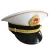 Import fashion military uniform hat airline pilot caps sailor captain hat navy officer cap from China