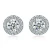 Import Fashion Round CZ Crystal Necklace Earrings Silver Plated Crystal Zircon Stud Earrings Wedding Engagement Jewelry Set for Women from China