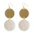 Import Fashion Sequins Acrylic Stitching Earrings Trendy Alloy Acetate Round Earrings For Women Statement Jewelry Wholesale Pendientes from China