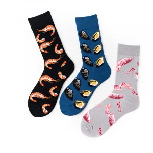 Fashionable character sea animal socks cotton knit sea socks wholesale