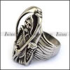 Final Destination Movie Jewelry Silver Engraved Death Skull Ring Swinging the sickle