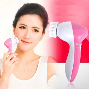 Five-in-one Face Cleansing Instrument Electric Washing Brush Machine Facial Pore Cleaning Skin Massager Beauty Tools