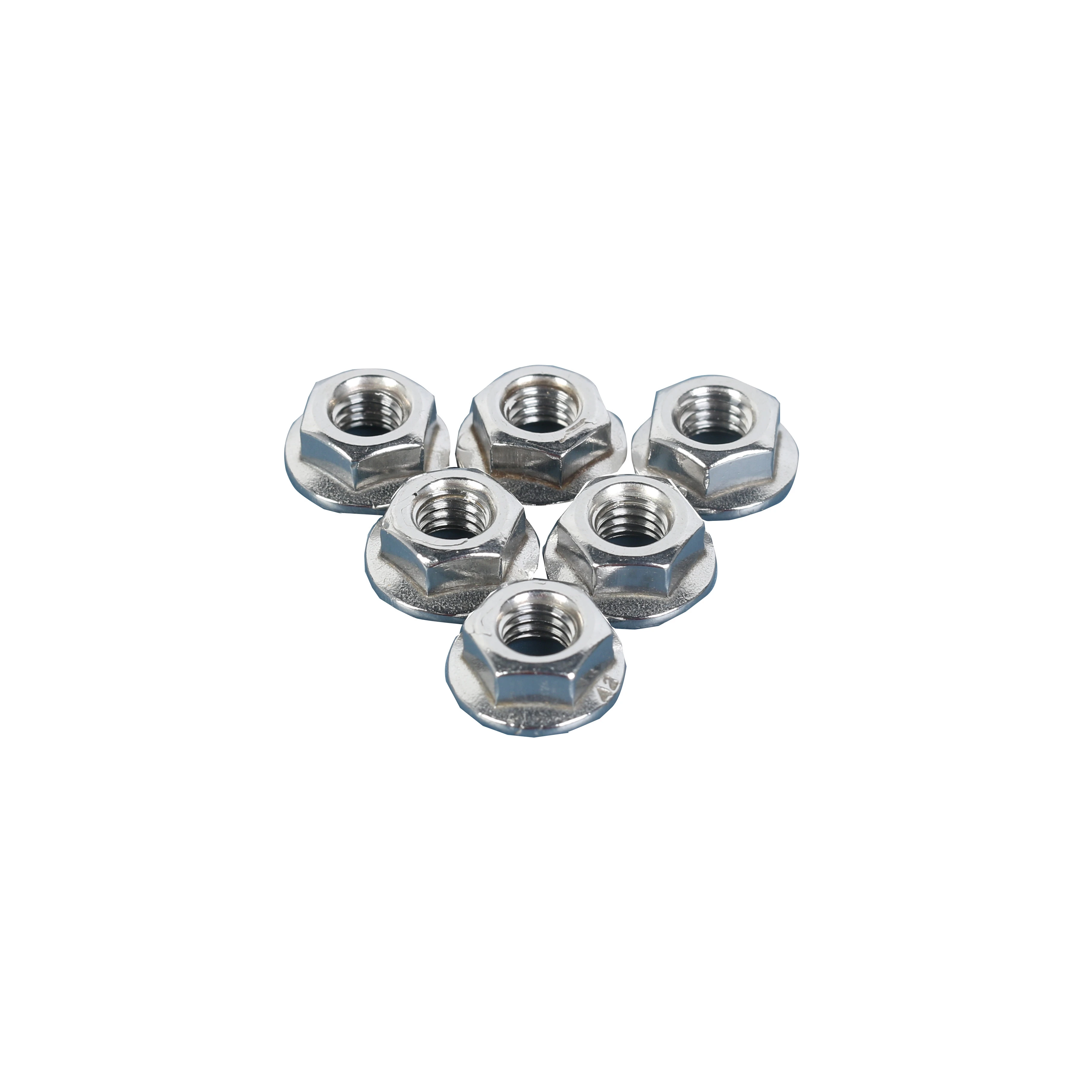 Flange Nuts Customized Stainless Steel 304 Hex Flange Nuts