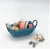 Import Flexible mini colorful paper rectangle blue hand woven storage basket from Japan