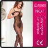 Floral fishnet crotchless bodystocking