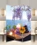 Import Flower Candle Canvas Screen Room Divider Spa Interior Movable Folding Printed Frameless Structure from China