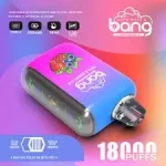 Fluum Bang Box 18 Electronic Cigarette Hot Selling Disposable Vapes Crystal Degital Box Hot Selling in Eurpoen 18000 Puffs Vaper