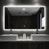Fogless back lighted bath led mirror smart led bathroom mirror with back board