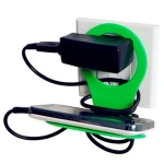 Foldable Stylish Mini Phone Charging Shelf, Wall Rack Charger Adapter Hanger, Folding Phone Charging Stand Holder