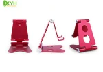 for iphone mobile phone holders display stand metal folding aluminum Adjustable tablet PC mobile phone stand