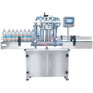 Four-Heads Filling Machine, Beverage Mineral Water Juice Milk Olive Oil Shampoo, Automatic Liquid Filler Liquid Filling Machine