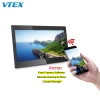 Free Framoe Touch Panel Cloud Sharing Electronic Digital Pictures Wood Photo Frames