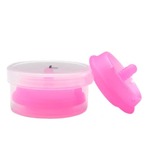 Free Sample Medical Grade Soft Silicone Collapsible Menstrual Cups