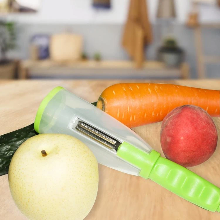 Fruits Peeler Vegetables Peeler with skin Storage Container For your family to enjoy fruit anytime and anywhere
