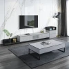 function living room tea table TV combination  cabinet  Nordic minimalist Italian minimalist ins style retractable floor cabinet