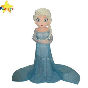 Funtoys CE cosplay costume Olaf mascot costume Elsa queen mascot costume and princess Anna mascot for Adult