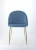 Import Furniture coffee hotel Luxury Upholstered velvet fabric dining chair with metal leg dining chair from China